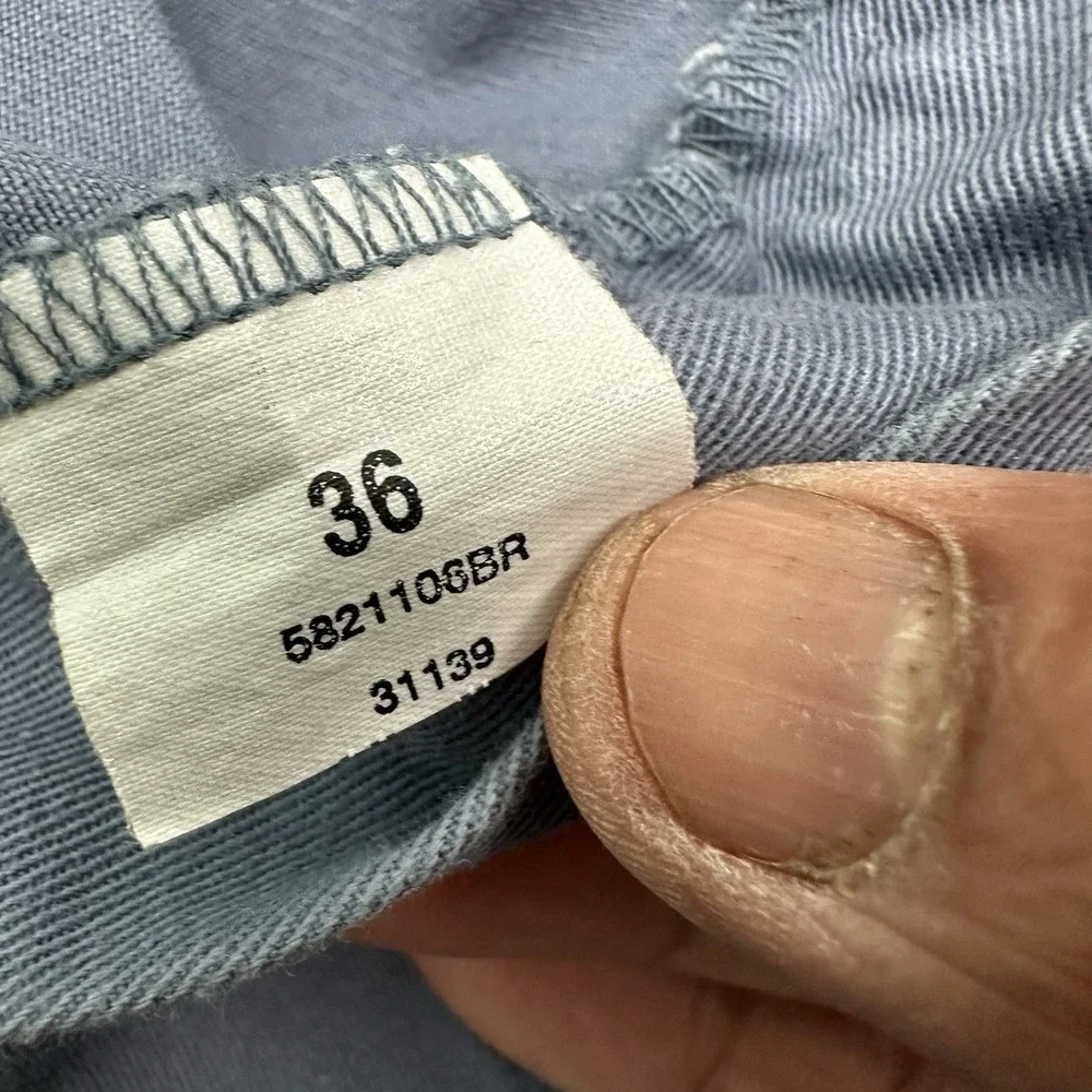 VTG Polo Ralph Lauren Chino Tyler Shorts Mens Fits 35 Y2K Two Pleats Baggy Blue